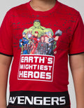 Marvel Short Sleeve T-Shirt Print Avenger Earth Mighties Heroes