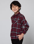 Little M Long Sleeve Shirt Print Check