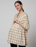 St. Yves Mom Long Seeve Blouse 78 Print Kotak