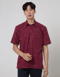 Stanley Adams Short Sleeve Shirt Reguler Print Stripes