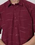 Stanley Adams Short Sleeve Shirt Reguler Print Stripes