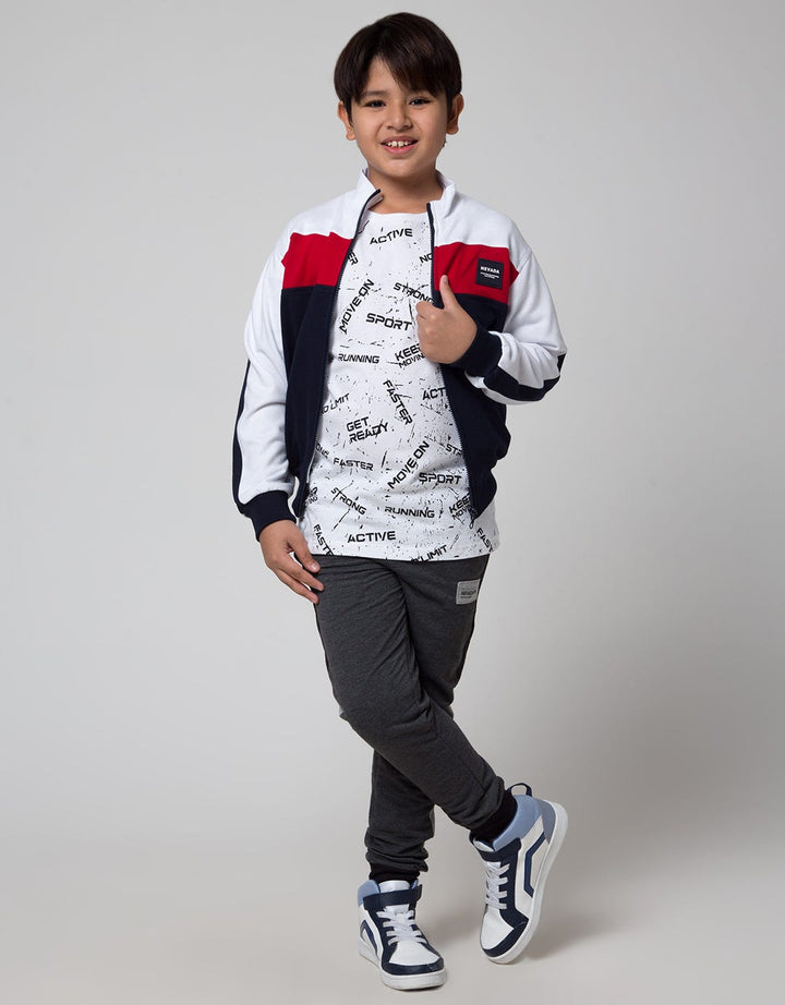 Nevada Rubber Patch Collar Jaket Anak Laki-Laki