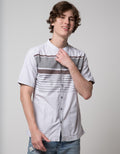 Cardinal Casual Stripe Eahar Baju Koko