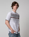 Cardinal Casual Stripe Eahar Baju Koko