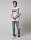 Cardinal Casual Stripe Eahar Baju Koko