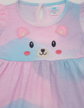 Pipiniko Short Sleeve Midi Dress Icon Bear