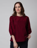 St. Yves Embro Combo Blouse Wanita