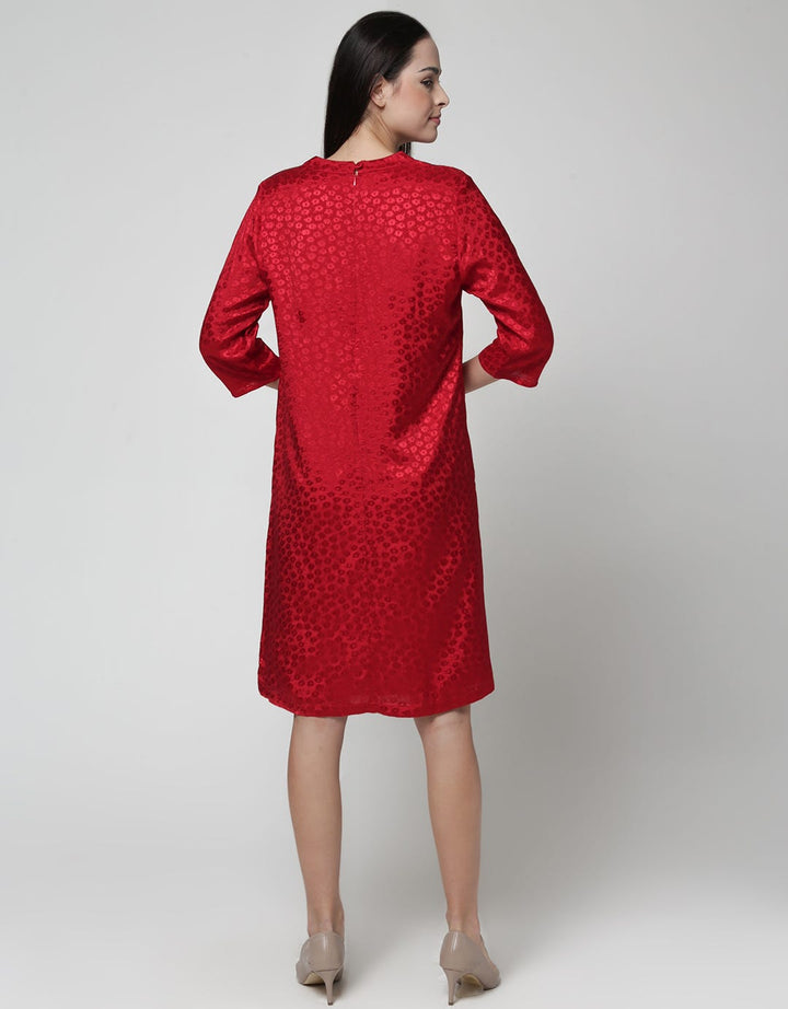 St. Yves Jaquard Cheongsham Midi Dress Women