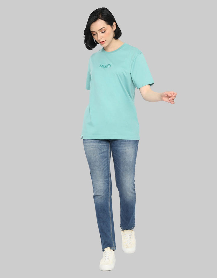 d&f T-Shirt Single Jersey Flocking