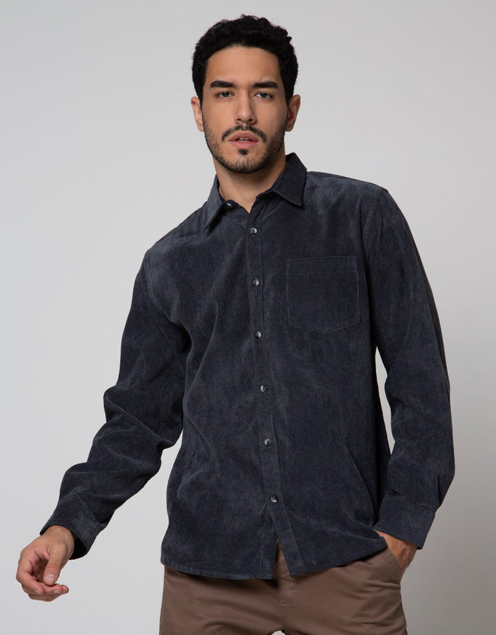 Details Long Sleeve Shirt Corduroy