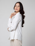 Connexion Long Sleeve Shirt Plain Basic Hidden Buttons