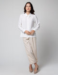 Connexion Long Sleeve Shirt Plain Basic Hidden Buttons