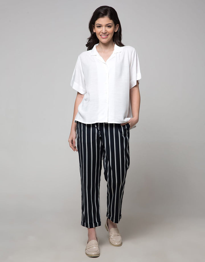 Connexion Long Pants Stripes Ruffle
