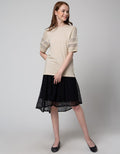 Connexion Lace Flowy Rok Mini Wanita