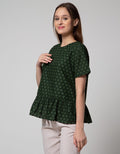 Connexion Eyelet Cotton Blouse Wanita
