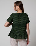 Connexion Eyelet Cotton Blouse Wanita