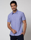 Stanley Adams Short Sleeve Shirt Slim Texture Dots