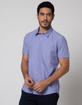 Stanley Adams Short Sleeve Shirt Slim Texture Dots