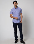Stanley Adams Short Sleeve Shirt Slim Texture Dots
