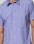 Stanley Adams Short Sleeve Shirt Slim Texture Dots