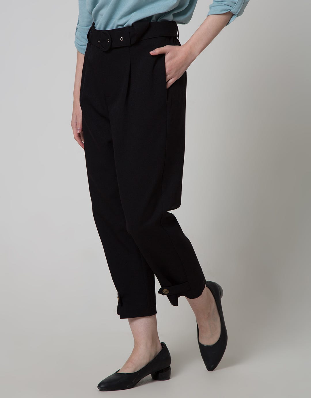 Connexion Ankle Pant  Belt Celana Panjang Wanita