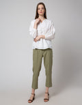 Connexion Long Sleeve Blouse 7/8 Embro Flower Sulur Combi Lace Insert