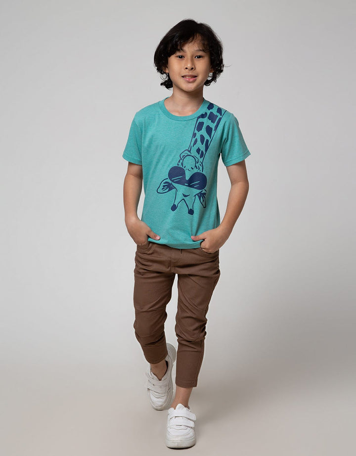 Little M Best Giraffe Kaos Anak Laki-Laki