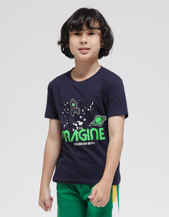 Little M Imagine Space Kaos Anak Laki-laki