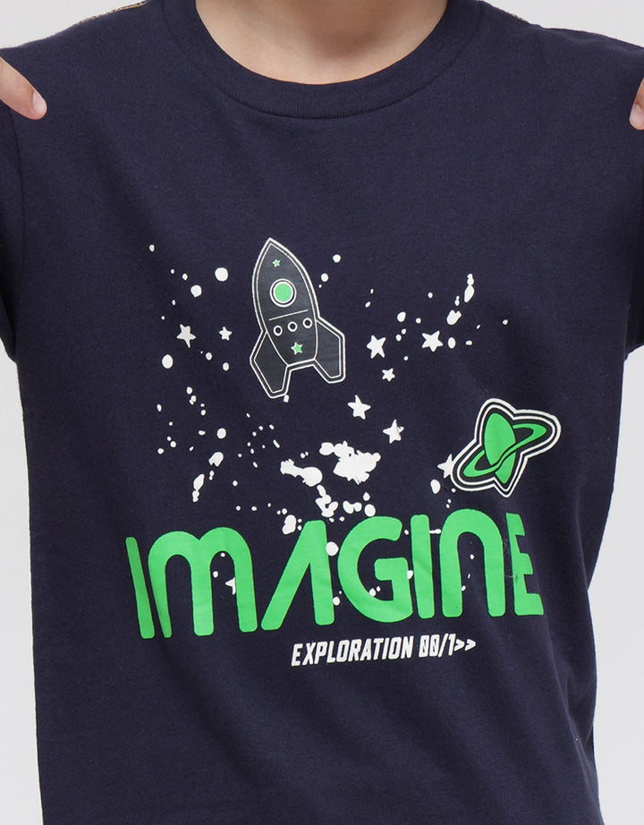 Little M Imagine Space Kaos Anak Laki-laki