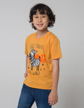 Little M Short Sleeve Zebra Print T-Shirt Lets Travel