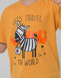 Little M Short Sleeve Zebra Print T-Shirt Lets Travel