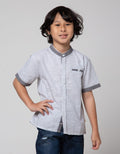 Little M Short Sleeve Shirt Koko Seasonal Texture