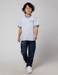 Little M Short Sleeve Shirt Koko Seasonal Texture