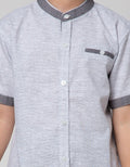 Little M Short Sleeve Shirt Koko Seasonal Texture