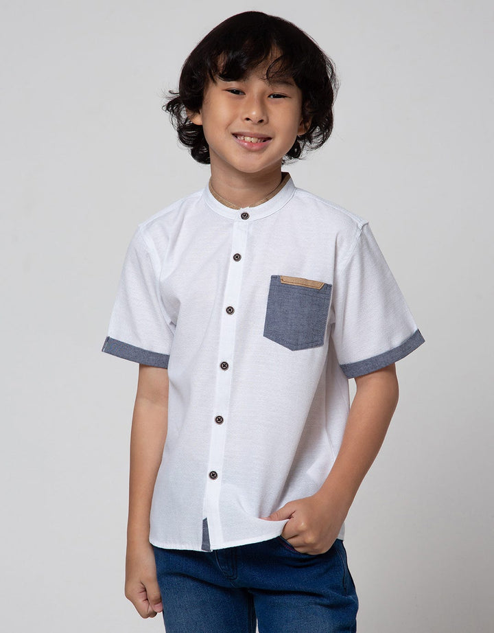 Little M Short Sleeve Koko Casual Dobby Spider