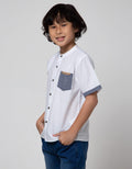 Little M Short Sleeve Koko Casual Dobby Spider