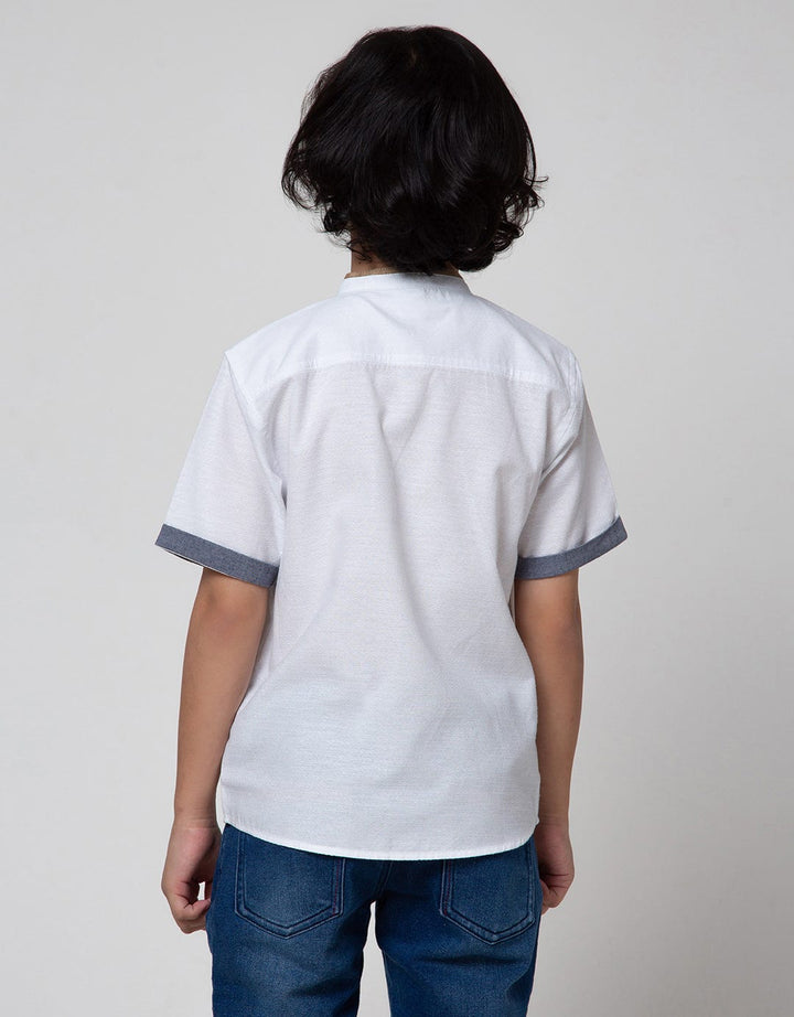 Little M Short Sleeve Koko Casual Dobby Spider