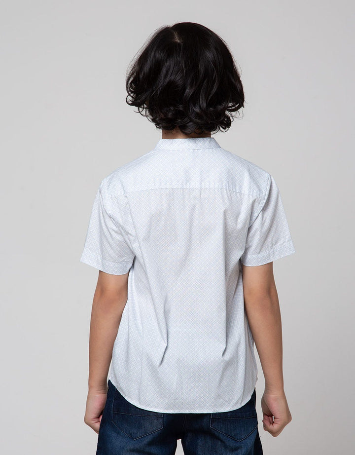 Little M Bordir Print Baju Koko Anak Laki-Laki