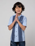 Little M Bordir Print Baju Koko Anak Laki-Laki