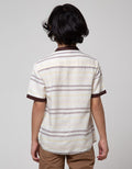 Little M Stripe Tex Kemeja Anak Laki-Laki