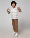 Little M Stripe Tex Kemeja Anak Laki-Laki