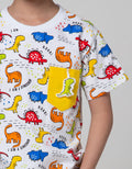 Little M Dino Hang Kaos Anak Laki-laki