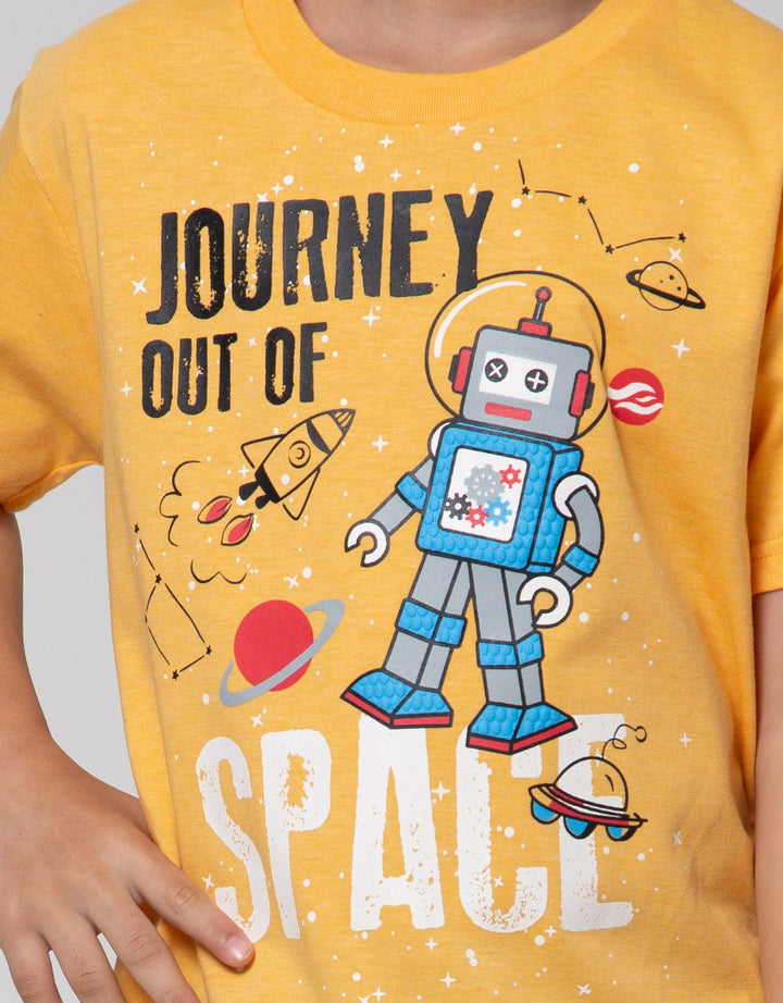 Little M Short Sleeve T-Shirt Multipack 2 Pack Robot