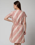Connexion Short Sleeve Midi Dress Batik