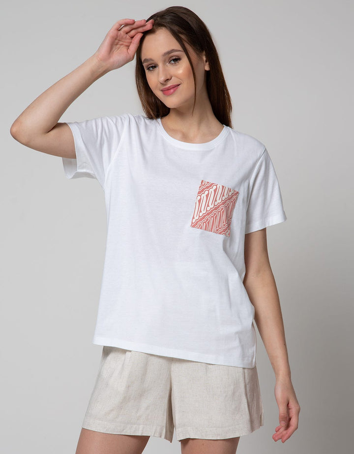 Connexion Short Sleeve T-Shirt Knit Top Batik