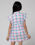 Little M Checks Print Dress Anak Perempuan