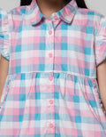 Little M Checks Print Dress Anak Perempuan
