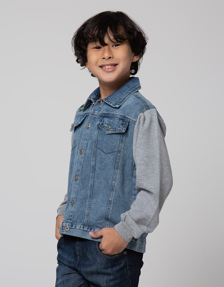 Little M Denim Bordir Jaket Anak Laki-laki