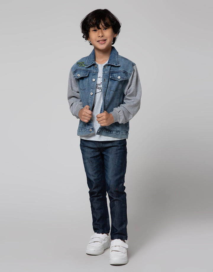 Little M Denim Bordir Jaket Anak Laki-laki