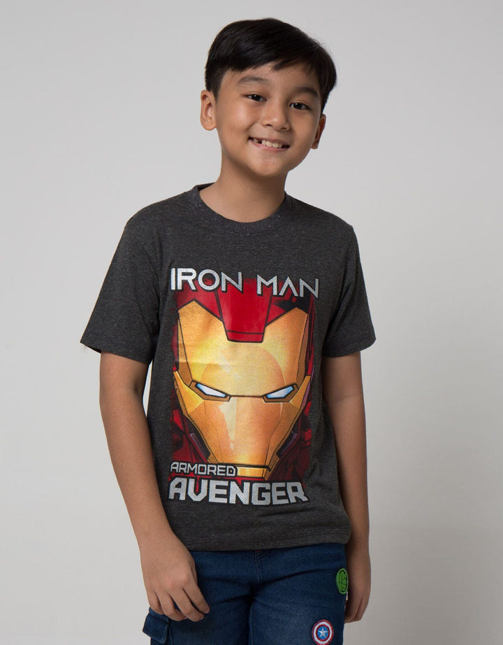 Marvel Armored Iron Man Kaos Anak Laki-laki